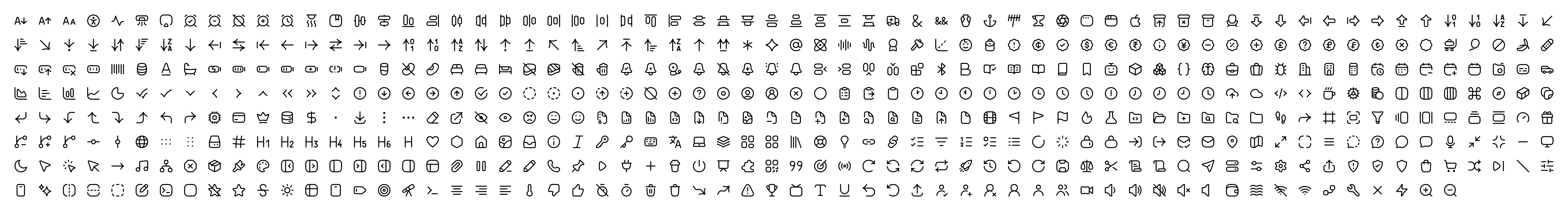 All Vadivam icons